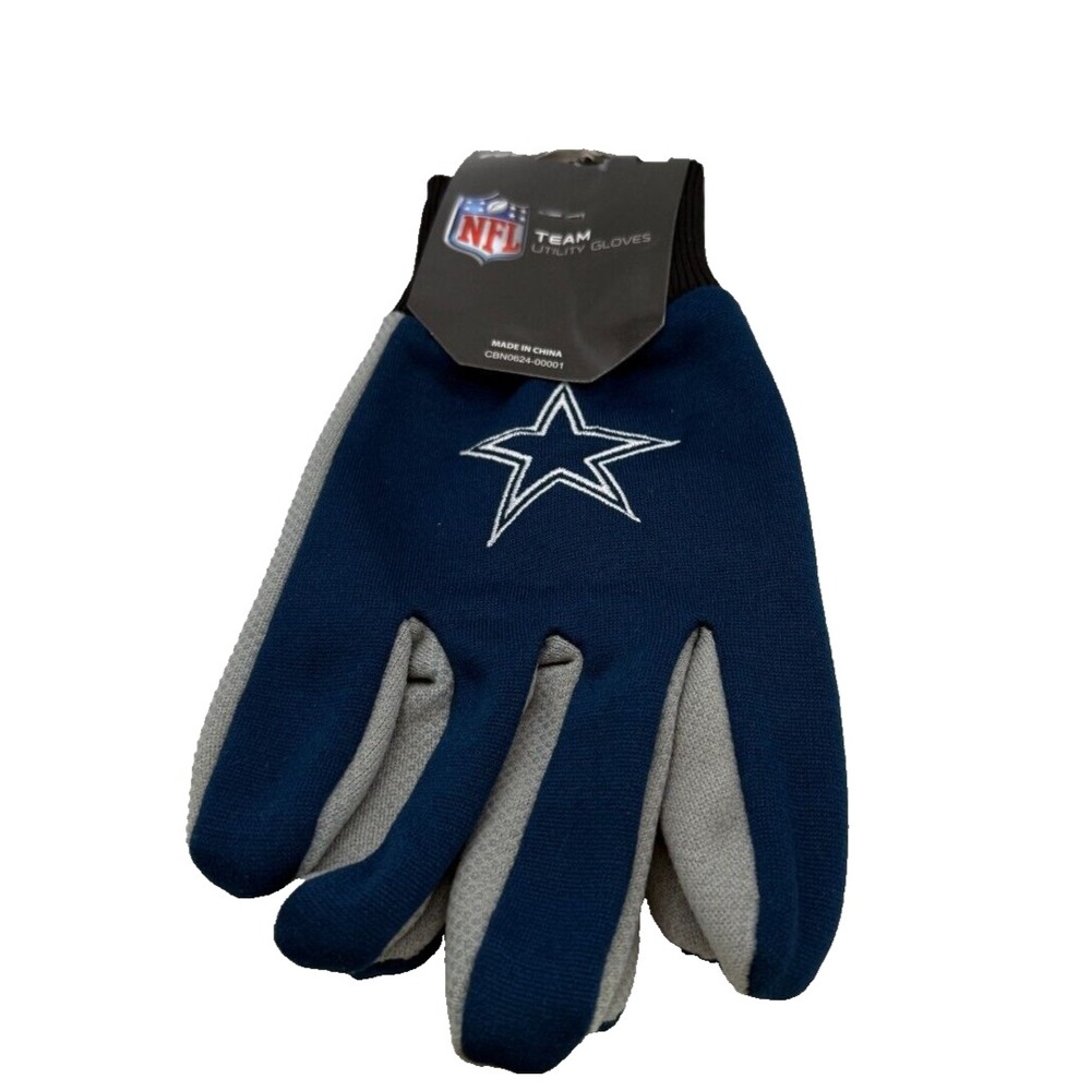 Dallas Cowboys NFL Team Utility Gloves FOCO Navy Winter Mens Embroidered NEW